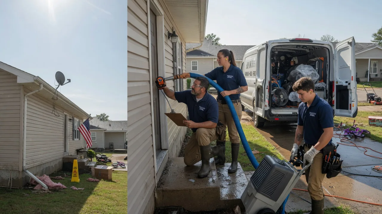 Ceiling Water Damage Restoration in Evansdale, IA near me